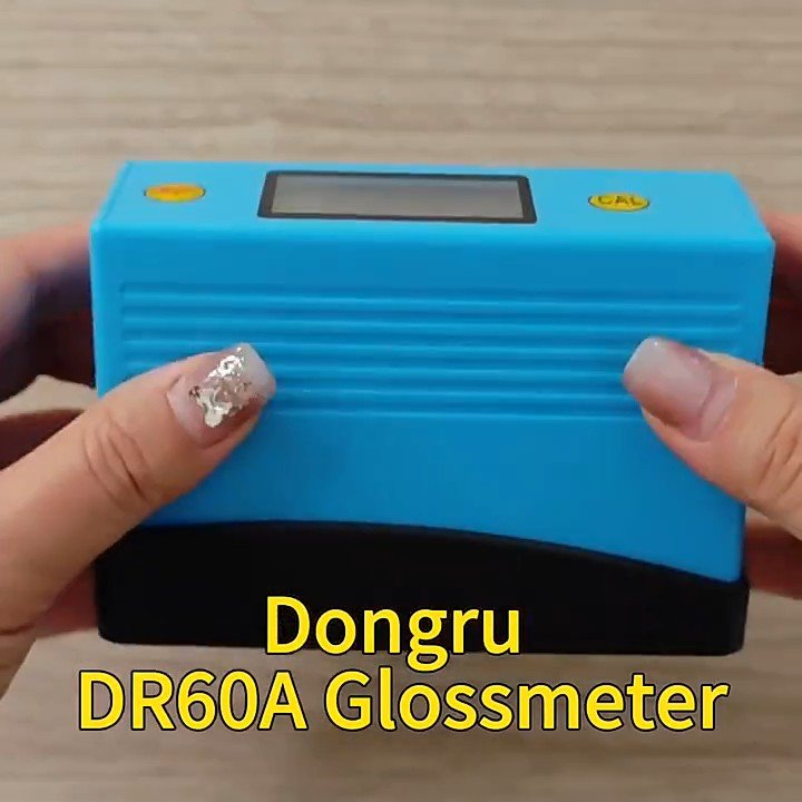 DR60A gloss meter reference check and measurement demo
