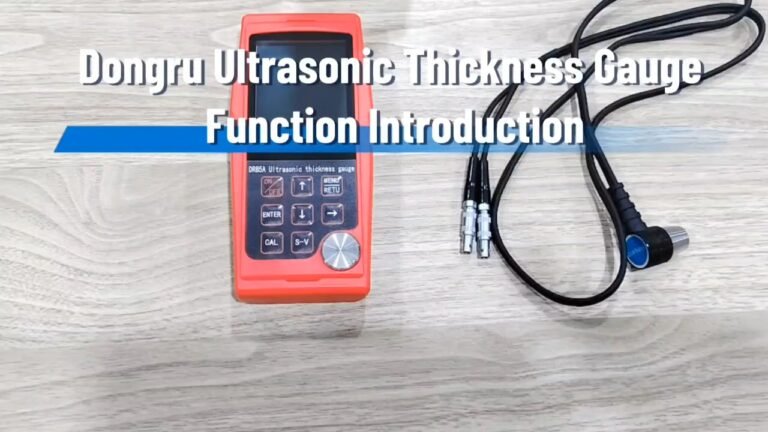 DR85A ultrasonic thickness setup and operation video