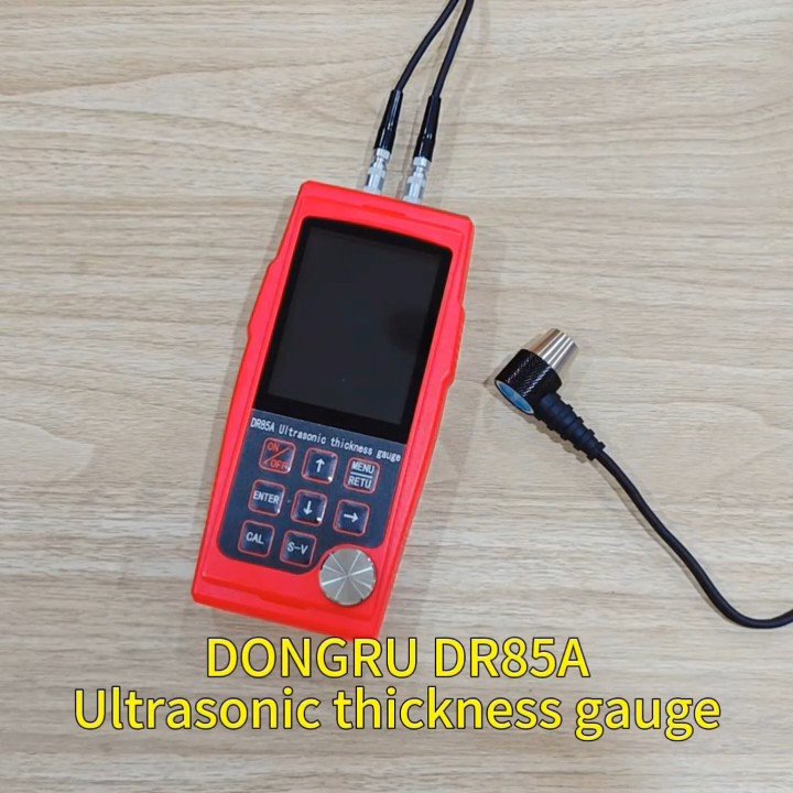 DR85A ultrasonic gauge, probe and sample demo